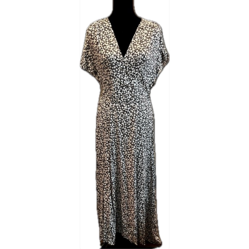 French Connection Black & White Maxi Dress